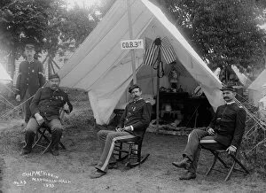 Military Camp Gallery: Co. B. 3rd Batl, 1893. Creator: Unknown
