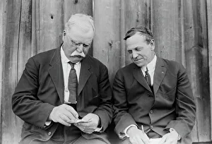 Rower Prints: Coach Courtney & C.S. Titus, 1913. Creator: Bain News Service