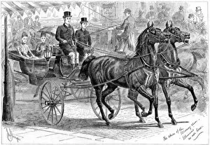 Coach and horses, 1889