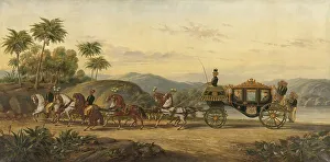 Java Indonesia Prints: The Coach of Mangkoe Nagoro IV, c.1870. Creator: Pieter Haaxman
