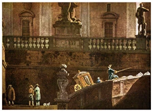 Bernardo Gallery: A coach in Rome, 18th century (1956)