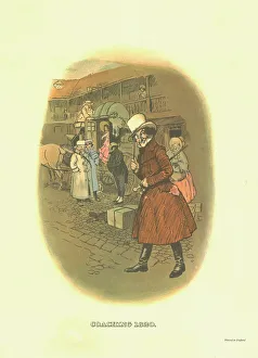 Brand Prints: Coaching, 1820, c1910. Creator: Tom Browne