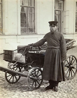 Images Dated 19th November 2009: A coachman, 1890s. Artist: Alexei Sergeevich Mazurin
