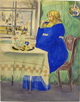 Kustodiev Gallery: The coachman in Traktir