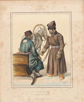 Yamshik Collection: Coachmen in Petersburg, Mid of the 19th cen.. Creator: Timm, Vasily (George Wilhelm) (1820-1895)