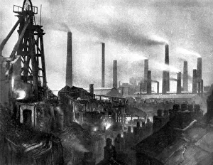 Coal and iron production, 1926. Artist: Edgar & Winifred Ward