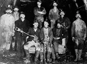 Colliery Prints: Coal miners, between c1910 and c1915. Creator: Bain News Service
