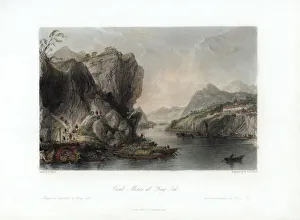 Coal Mines at Ying-Tih, China, c1840. Artist: W A Le Petit