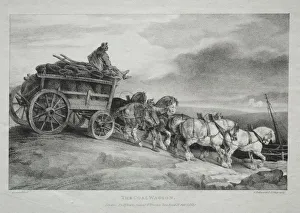 1791 1824 Prints: The Coal Wagon, 1821. Creator: Theodore Gericault (French, 1791-1824)