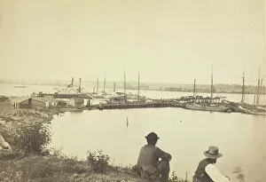 Paddle Steamers Gallery: Coal Wharf, Alexandria, Virginia, 1860 / 69. Creator: Unknown