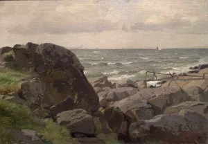 Professor Hans Gude Prints: From the Coast, 1900. Creator: Hans Gude