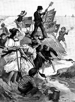 P Naumann Prints: Coast Defence, 1895. Creator: P Naumann