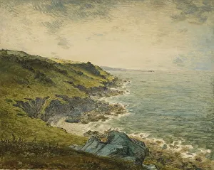 Marine Art Prints: The Coast at Gréville, mid-late 19th century. Creator: Jean Francois Millet