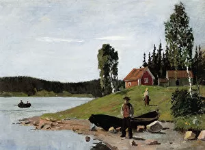 Munch Gallery: Coast Landscape, 1881. Artist: Munch, Edvard (1863-1944)