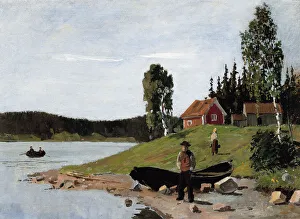 Edvard 1863 1944 Prints: Coast Landscape, 1881. Artist: Munch, Edvard (1863-1944)