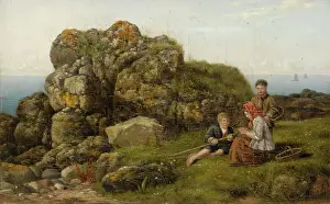 Reid George Prints: On the Coast near Bervie, 1862. Creator: George Reid