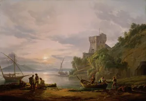 1825 Prints: Coast near Castellammare. Copy after J.C. Dahl, probably 1825. Creator: Peter Bull