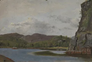 Tidemand Adolph Prints: From the Coast near Mandal, 1836. Creator: Adolph Tidemand