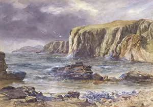 Laridae Prints: Coast Scene - On the Colvend Coast Dalbeattie, 1875-1899. Creator: James Faed