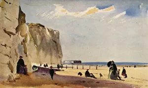 Wenham Prints: Coast Scene, Normandy, c1860, (1934). Creator: John Absolon