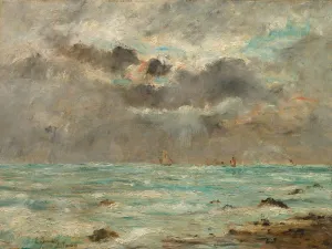 The Coast at Trouville, c. 1865-1900. Creator: Eugene Boudin (French, 1824-1898), imitator of