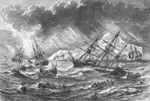 Icelandic Prints: Coast View of Iceland; An Icelanders Notes on Iceland, 1875. Creator: Unknown