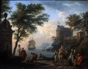 Shipping Route Prints: Coastal Harbour. Calm, c1763. Artist: Claude-Joseph Vernet
