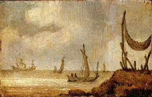 Julius Prints: A Coastal Scene, 1630s. Creator: Unknown