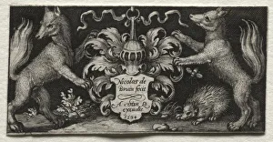 Nicolaes De Bruyn Netherlandish Prints: Coat of Arms, 1594. Creator: Nicolaes de Bruyn (Netherlandish)