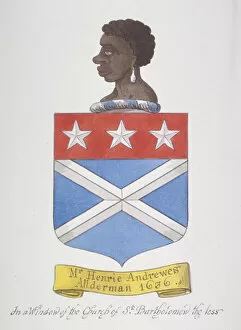 Andrews Gallery: Coat of arms of Alderman Henry Andrews, 1800. Artist