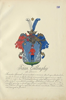 Orava Gallery Prints: Coat of arms of the Csillaghy family, 1904. Creator: Adolf Medzihradsky