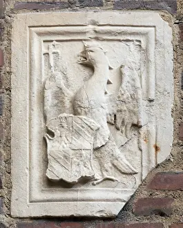 Duke Prints: Coat of Arms of Federico da Montefeltro, c.between 1444 and 1465. Creator: Unknown