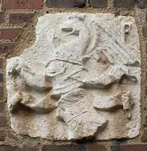 Duke Prints: Coat of Arms of Federico da Montefeltro, c.between 1444 and 1465. Creator: Unknown
