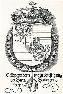 The Coat of Arms of Ferdinand I, King of Hungary and Bohemia, 1527 (1906). Artist: Albrecht Durer The Coat of Arms of Ferdinand I, King of Hungary and Bohemia, 1527 (1906). Artist: Albrecht Durer