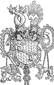 Florian Prints: The Coat of Arms of Florian Waldauf, 1500 (1906). Artist: Albrecht Durer