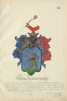 Orava Gallery Prints: Coat of arms of the Jesenovska family, 1904. Creator: Adolf Medzihradsky