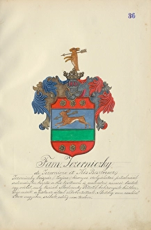Orava Gallery Prints: Coat of arms of the Jezernicka family, 1904. Creator: Adolf Medzihradsky