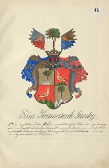 Orava Gallery Prints: Coat of arms of the Kramarcikova Lucka family, 1904-1910. Creator: Adolf Medzihradsky