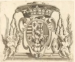 Lorraine Gallery: Coat of Arms of Nicolas Francis of Lorraine. Creator: Jacques Callot