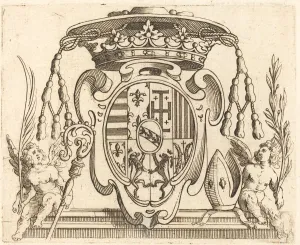 Coat of Arms of Nicolas Francis of Lorraine. Creator: Jacques Callot Coat of Arms of Nicolas Francis of Lorraine. Creator: Jacques Callot