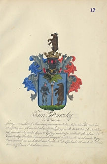 Orava Gallery Prints: Coat of arms of the Parnicka family, 1904. Creator: Adolf Medzihradsky