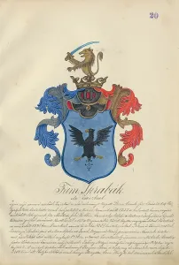 Orava Gallery Prints: Coat of arms of the skrabak family, 1904-1910. Creator: Adolf Medzihradsky
