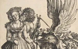 Coat of Arms with a Skull, 1503. Creator: Albrecht Durer