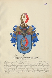 Orava Gallery Prints: Coat of arms of the Smrecanyi family, 1904-1910. Creator: Adolf Medzihradsky