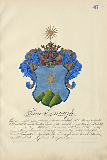 Orava Gallery Prints: Coat of arms of the Szontagh family, 1904-1910. Creator: Adolf Medzihradsky