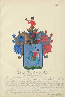 Orava Gallery Prints: Coat of arms of the Turanska family, 1904-1910. Creator: Adolf Medzihradsky