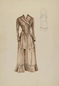Double Breasted Prints: Coat Suit, c. 1937. Creator: Ray Price