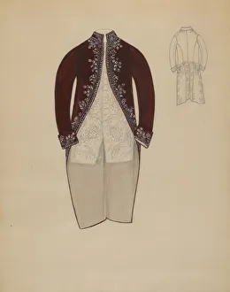 Concha Margaret Prints: Coat and Waistcoat, c. 1936. Creator: Margaret Concha