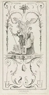 The Coaxer, Arabesque. Creator: Pierre Alexandre Aveline (French, 1710-1760)