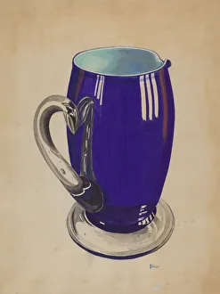Stewart Robert Prints: Cobalt Pitcher, 1935 / 1942. Creator: Robert Stewart